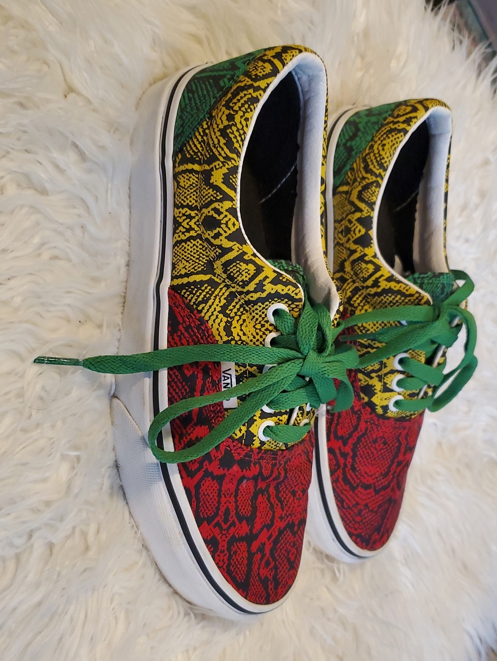 Vans Sneakers in Red, Yellow & Green